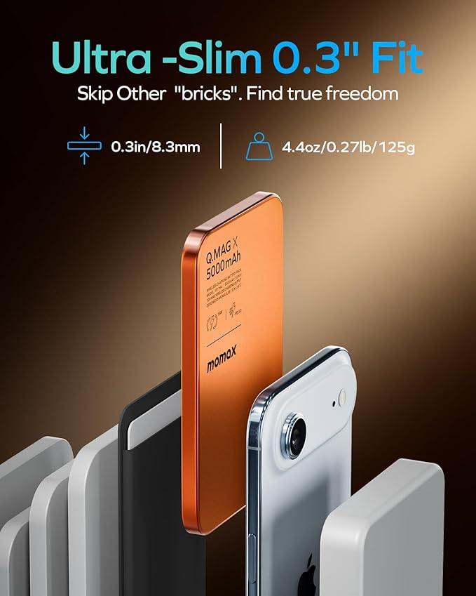 Q.Mag X Magnetic Wireless Power Bank 5000mAh