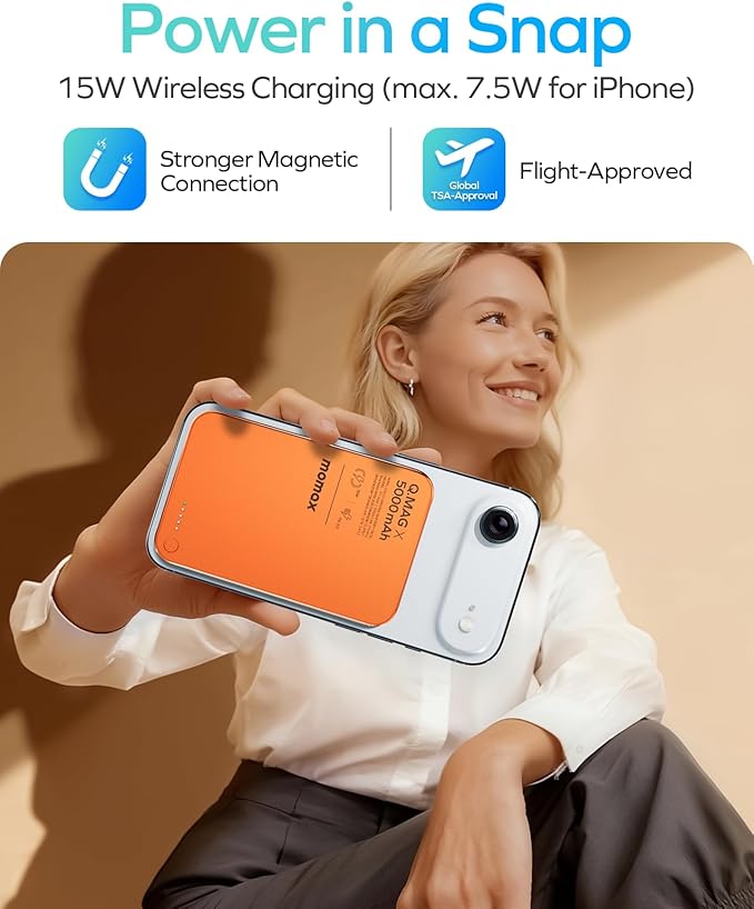 Q.Mag X Magnetic Wireless Power Bank 5000mAh
