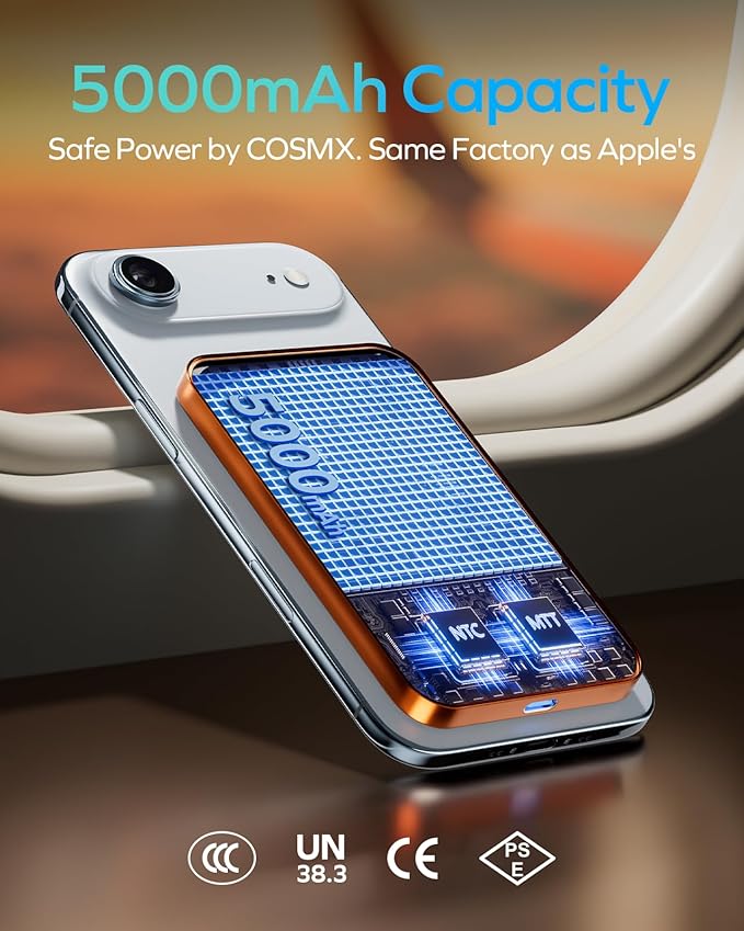 Q.Mag X Magnetic Wireless Power Bank 5000mAh